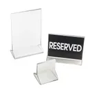 image of Cal-Mil 526 Classic Display Card Holder, 8.5" x 11"H, Standard, Clear Acrylic Menu Holder
