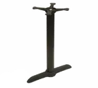 image of Klinger's Trading B0522 Cast Iron Table Base, 5" x 22" Spread, 3" Column, Dining Height, Powder Coat Finish