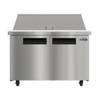 image of Koolmore KM-MPTR46-2D 47" 2-Door Mega Top Sandwich and Salad Prep Table, 18 Pans