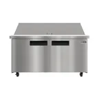 image of Koolmore KM-MPTR60-2D 60" 2-Door Mega Top Sandwich and Salad Prep Table, 24 Pans