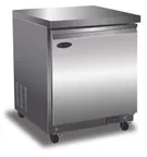 image of Serv-Ware UCF-27-HC-T 27" 3-Door Undercounter Freezer, Steel, 6.5 cu. ft., 115V, -10°F to 10°F
