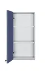image of Summit CABMN1530L 15"W x 30"H Wall-Mounted Cabinet, Midnight Navy, Left Hand Hinged Door, Soft-Close