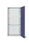 image of Summit CABMN1530R Wall-Mounted Cabinet, 15" W x 30" H, Midnight Navy, Soft-Close Hinged Door, 6-Way Adjustable