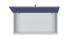 image of Summit CABMN2018 20 Inch Wall-Mounted Cabinet, Midnight Navy Finish, Hinged Door, 18 Inch Height, Concealed European Hinging