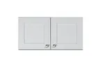 image of Summit CABWH2412 24" Wall-Mounted Cabinet, Clean White Finish, French Doors, Soft-Close, 6-Way Adjustable Hinge