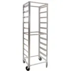 image of AllPoints 1331338 Glass Tray Rack Cart, 23" x 20" x 69" H, 10 Racks, Aluminum, ETL-Sanitation