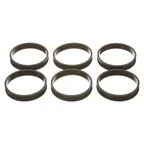 image of AllPoints 8014374 Egg Ring - Round 4" Diameter Single Compartment, Stainless Steel, 1/Pack