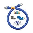 image of Dormont 16100BPQSR48BX SnapFast 48" Gas Connector Kit w/ One Swivel, Restraining Cable, 1" Dia., in Box