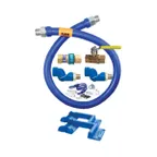 image of Dormont 16100KIT2S48PS Deluxe SnapFast 48" Gas Connector Kit, Two Swivels, Safety Set, 1" Dia.