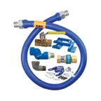 image of Dormont 16100KITS60PS SnapFast 60" Gas Connector Kit w/ Swivel MAX, Elbow, Safety Set, 1" Dia.