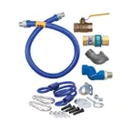 image of Dormont 16100KITS72 Deluxe SnapFast 72" Gas Connector Kit w/ Swivel MAX, Elbow, 1" Diameter