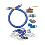 image of Dormont 16125KITS72 Deluxe SnapFast 72" Gas Connector Kit, Swivel MAX, Elbow, Restraining Cable