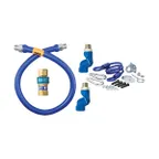 image of Dormont 1650BPQ2SR24 SnapFast 24" Gas Connector Kit, Two Swivel MAX, Restraining Cable, 1/2" Dia.