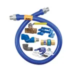 image of Dormont 1650KITS60PS Deluxe SnapFast 60" Gas Connector Kit, Swivel MAX, Elbow, Safety Set