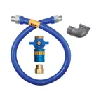 image of Dormont 1675BPCF60 Safety Quik 60" Gas Connector Kit w/ Elbow, 3/4" Diameter