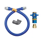 image of Dormont 1675BPCF72 Safety Quik 72" Gas Connector Kit w/ Elbow, 3/4" Diameter