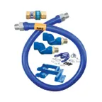 image of Dormont 1675BPQ2SR36BXPS SnapFast 36" Gas Connector Kit w/ Double Swivel MAX, Snap'N Go, Safety Set