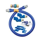 image of Dormont 1675BPQ2SR48BXPS SnapFast 48" Gas Connector Kit w/ Double Swivel MAX, Safety Set, in Box3/4" Dia
