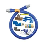 image of Dormont 1675KITS72PS Deluxe SnapFast 72" Gas Connector Kit, Swivel MAX, Elbow, Safety Set