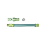 image of Dormont CMB37BP2Q60 60" Combi Oven Water Connector Hose w/ Garden Hose Adapter, Quick Disconnect