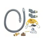 image of Dormont RG752S60 ReliaGuard 60" Gas Connector Kit, (2) SwivelGuard, Quick Disconnect, 3/4" Diameter