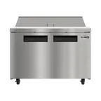 image of Koolmore KM-PTR46-2D 47" 2-Door Sandwich and Salad Prep Table, 12 Pans