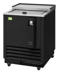 image of RefrigerationX XBC-24SB-N6 Bottle Cooler, 24" W x 26" D x 33" H, 3.6 cu.ft., Black SS, 1/8 hp, R‑600a
