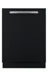 image of Summit DW243BADA 24" Residential Built-in Dishwasher, Stainless Steel / 8 Wash Programs - Black Door
