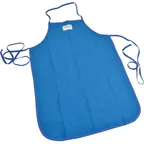 image of AllPoints 1331199 Bib Apron – 36" Blue Nomex® Flame‑Resistant, VaporGuard™ Protection, Washable, NSF