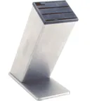 image of AllPoints 1981149 Knife Block Rack - 12" Steel, 6 Open Slots, Insert, NSF Certified, Made in USA