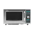 image of Sharp R-21LCFS 1000W Medium Duty Commercial Microwave Oven, Dial Control, 120V