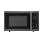 image of Sharp SMC1452CH 1100W Black Stainless Steel Countertop Microwave Oven, 1.4 Cu. Ft. , LCD Display