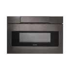 image of Sharp SMD2470AH 24" 950 Watt Microwave Drawer Oven, 1.2 Cu. Ft., Easy Touch, Black Stainless Steel, 120V