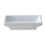 image of Thunder Group 19001WT Sauce Dish, 2 Oz., 3-3/4" X 2-1/2", Break-Resistant - Dozen
