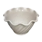 image of Thunder Group AD313WS Dessert Dish, 5 Oz., Scalloped Edge, Break-Resistant - Dozen