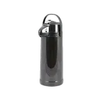 image of Thunder Group APLG025 Airpot, 2.5 Liter (84 Oz.), Glass Lined, Black Lever Top