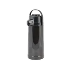 image of Thunder Group APPG022 Airpot, 2.2 Liter (74 Oz.), Glass Lined, Black Push Button Top