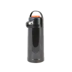 image of Thunder Group APPG025D Airpot, 2.5 Liter (84 Oz.), Glass Lined, Orange Push Button Top