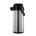 image of Thunder Group ASPS330 Airpot, 3.0 Liter (101 Oz.), 8-1/4" X 6-1/2" X 16-1/2"H, Stainless Steel Lined