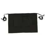 image of Thunder Group CA1928BK Chef Regalia Aprons, 19" X 28" (2) Pocket Bistro Half Length, 65/35 Poly/Cotton