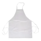 image of Thunder Group CA3226WH Chef Regalia Bib Aprons, 32" X 26", Full-Length Without Pocket, 65/35 Poly/Cotton