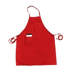 image of Thunder Group CA3326RD Chef Regalia Bib Aprons, 33" X 26", Full-Length With Pocket, 65/35 Poly/Cotton