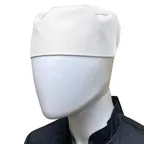 image of Thunder Group CH003WHL Chef Regalia Ventilated Pill Box Hat, 3.5" High, Large Size, 65/35 Poly/Cotton, White
