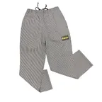 image of Thunder Group CP203HDM Chef Regalia Relaxed Fit Chef Pants, Medium, 65/35 Poly/Cotton, Houndstooth