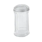 image of Thunder Group GLTWSJ012 Sugar Pourer, 12 Oz. Capacity, Paneled Glass, Flip Cap - Dozen