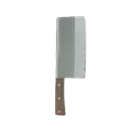 image of Thunder Group JAS010055B Cleaver, 7" Blade, Angled, Riveted Wood Handle