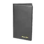 image of Thunder Group PCPC-1BL Check Presentation Holder, 5-3/4" X 9-1/2", Double Panel, Pocket Inserts, black