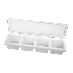 image of Thunder Group PLBC004P Condiment Server, With Cover, 18" X 5" X 3"