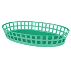 image of Thunder Group PLBK912G Fast Food Basket, 7-7/8" X 4-3/5" X 2-2/3"H, Oval, Stackable - Dozen