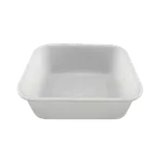 image of Thunder Group PLBT002W White Polyethylene Bus Box 14-1/2" x 12-1/2" x 5-1/2" NSF Stackable